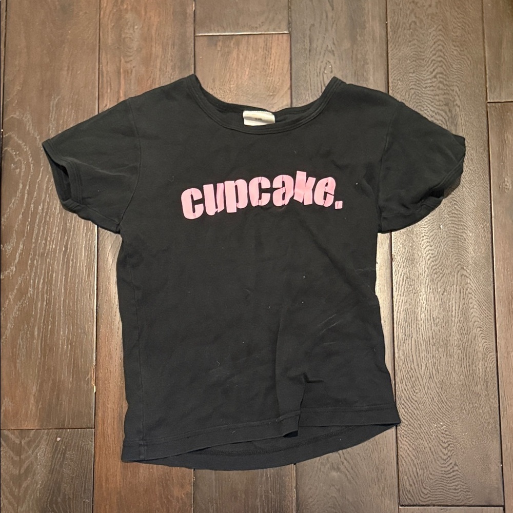 Cupcake Kids Black and Pink T-Shirt